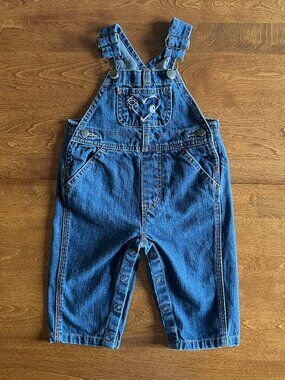 Carhartt denim heart overalls 9m
